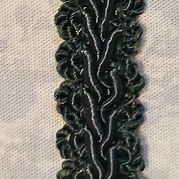 Forest Green Gimp Braid Trim - 1/2" - 3 Yard Length. - Picture 3 of 3